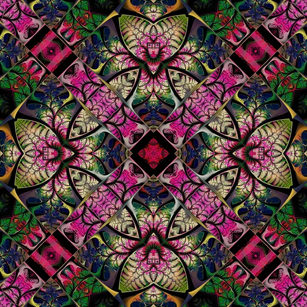 Çok renkli desen yaprak. Koleksiyon - ağaç bitki örtüsü. Y