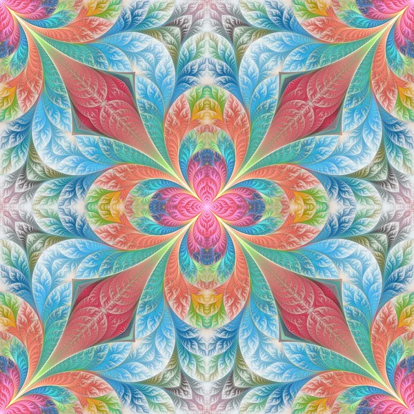 Flower pattern in fractal design. Artwork for creative design, a — Stock Photo, Image