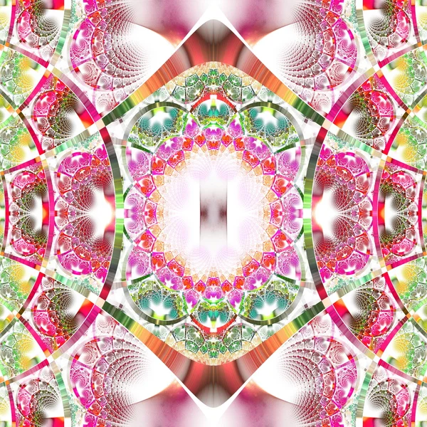 Hermoso patrón fractal con tiras brillantes. Recogida - Rin — Foto de Stock