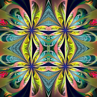 Muhteşem sorunsuz arka planda fraktal tasarım. Koleksiyon - fro