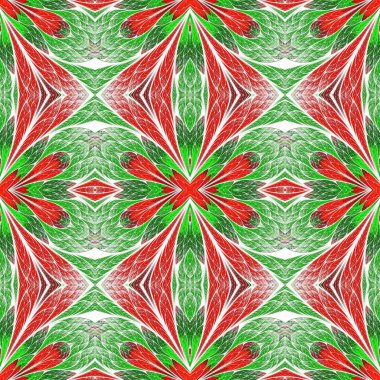 Vitray pencere stili güzel sorunsuz çiçek deseni.