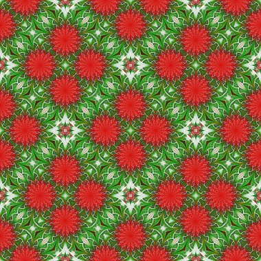 Vitray pencere stili güzel sorunsuz çiçek deseni.