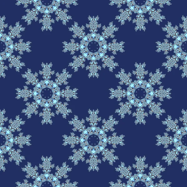 Seamless openwork pattern in the form of snowflakes or lace napk — Stock Photo, Image