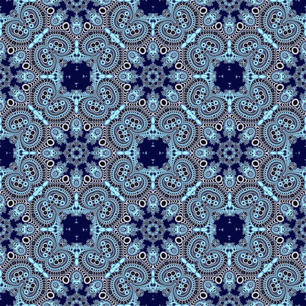 Seamless openwork pattern in the form of snowflakes or lace napk — Stock Photo, Image