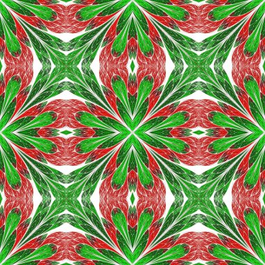 Vitray pencere stili güzel sorunsuz çiçek deseni.