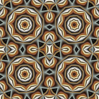 Daire ve geometrik süsleme ile soyut seamless modeli. Yo