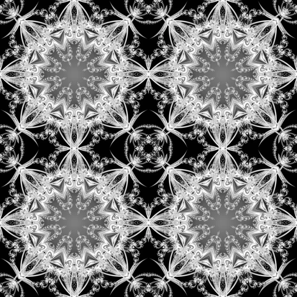 Seamless pattern with floral circle ornament. You can use it for — Stock Photo, Image