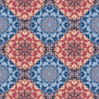 Spiral ve daire süsleme ile iki tonlu seamless modeli. Sen c