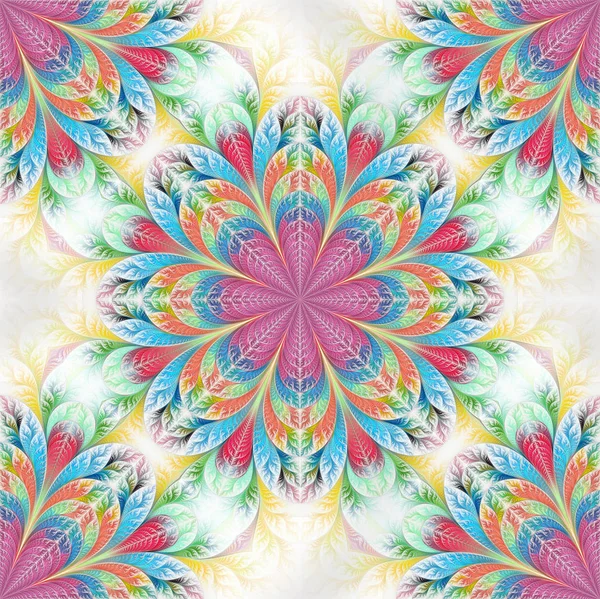 Patrón de flores en diseño fractal. Obras de arte para el diseño creativo, un — Foto de Stock