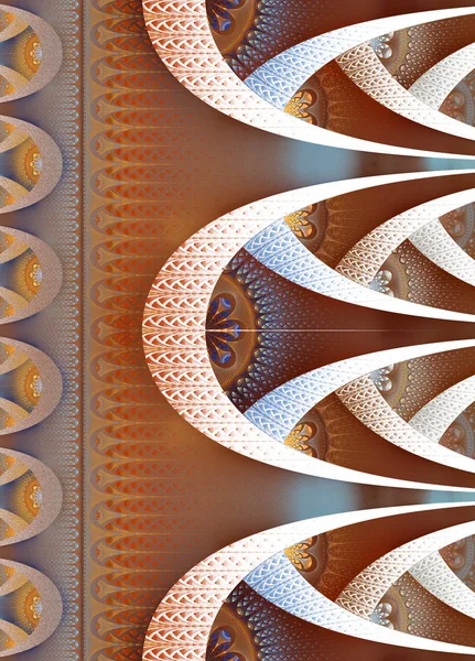 Notizbucheinband mit schönem Muster im fraktalen Design. — Stockfoto