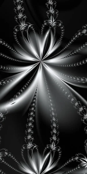 Patrón fractal de flor. Se puede utilizar para invitaciones, cuaderno — Foto de Stock