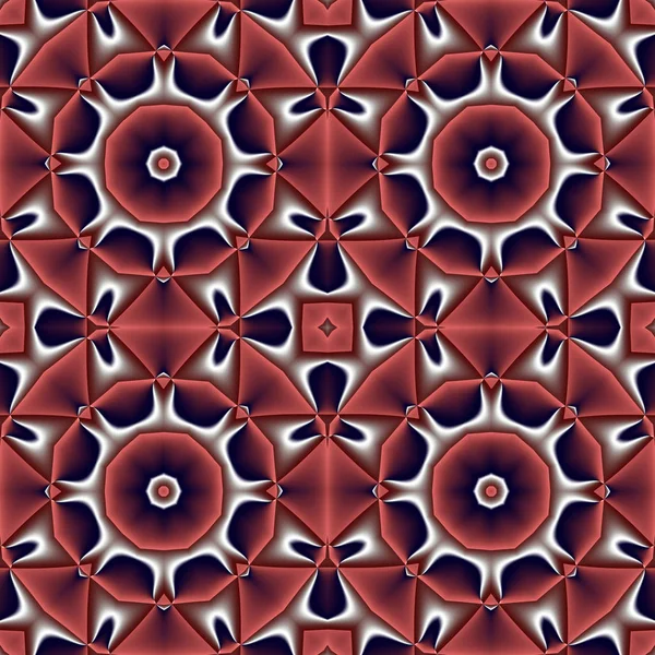 Patrón sin costura abstracto con círculo y ornamento geométrico. Yo... — Foto de Stock