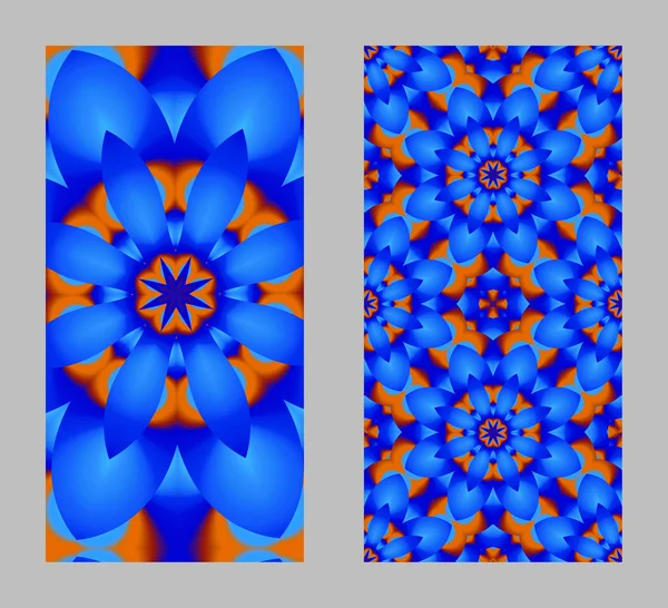 Capa de telefone celular de volta com belo padrão em design fractal — Fotografia de Stock