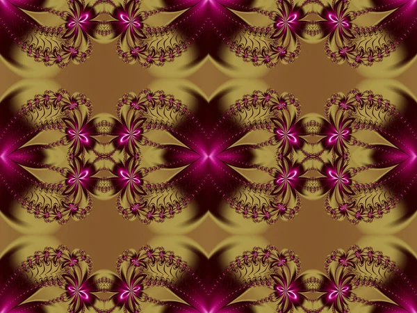 Patrón fractal de flor sin costura. Puedes usarlo para invitaciones. , — Foto de Stock