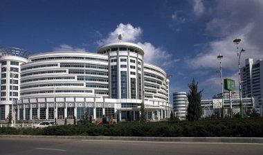 Aşgabat, Türkmenistan - 6 Nisan 2017. Spor compl parçası