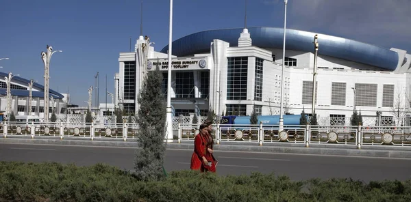 Ashgabat, Turkmenistan - April 6, 2017.  Part of the sport compl — Stock Photo, Image