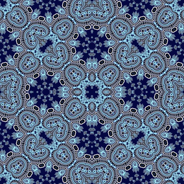 Seamless openwork pattern in the form of snowflakes or lace napk — Stock Photo, Image