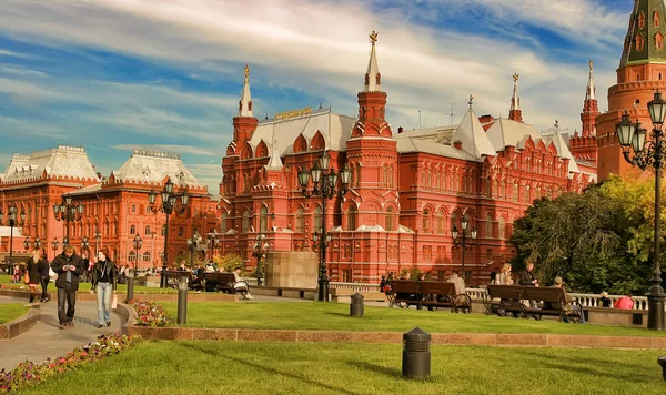 Moskwa, Rosja - 18 września 2017: Państwowe Muzeum Historyczne — Zdjęcie stockowe