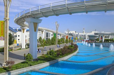 Aşgabat, Türkmenistan - Eylül 26.2017: Spor parçası 