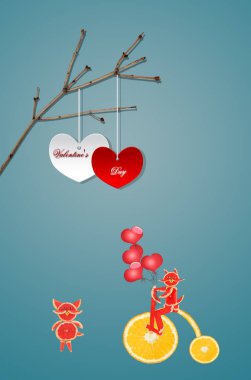 Creative valentines concept photo. Heart symbol of love or datin clipart