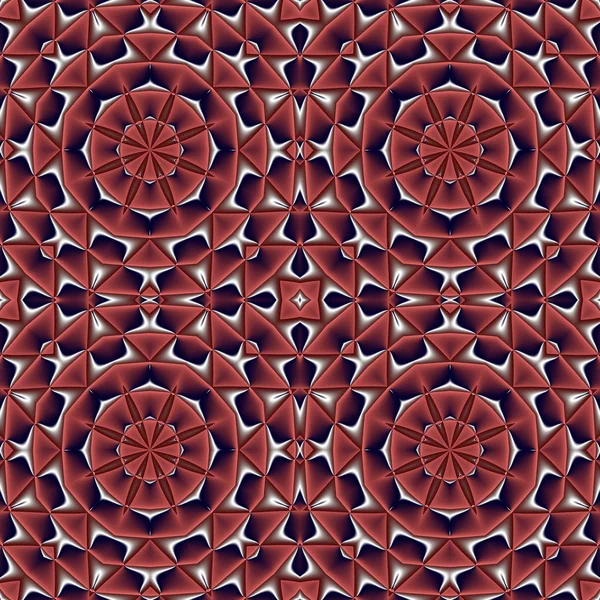 Abstrakta sömlösa mönster med cirklar och geometriska prydnad. Yo — Stockfoto