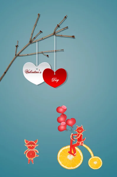 Creatieve valentines concept foto. Hartsymbool van liefde of datin — Stockfoto