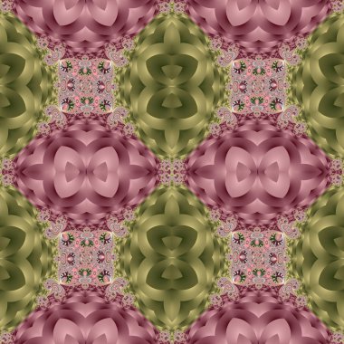 Spiral ve yaprakları süsleme ile iki tonlu seamless modeli. Sen c