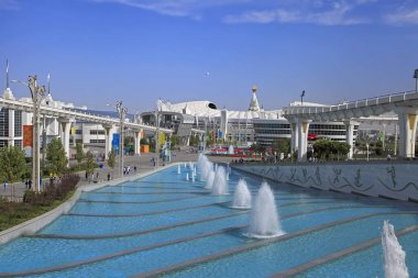 Aşgabat, Türkmenistan - Eylül 26.2017: Spor parçası 