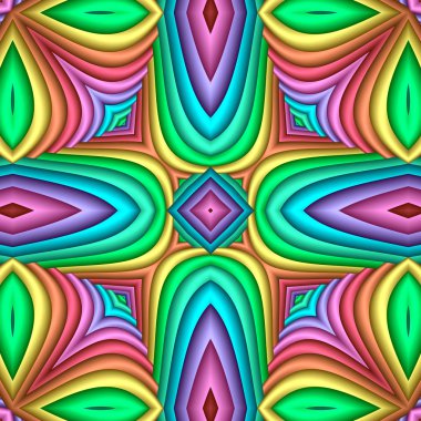 Çok renkli Dikişsiz soyut şenlikli pastel desen. Çini etnik