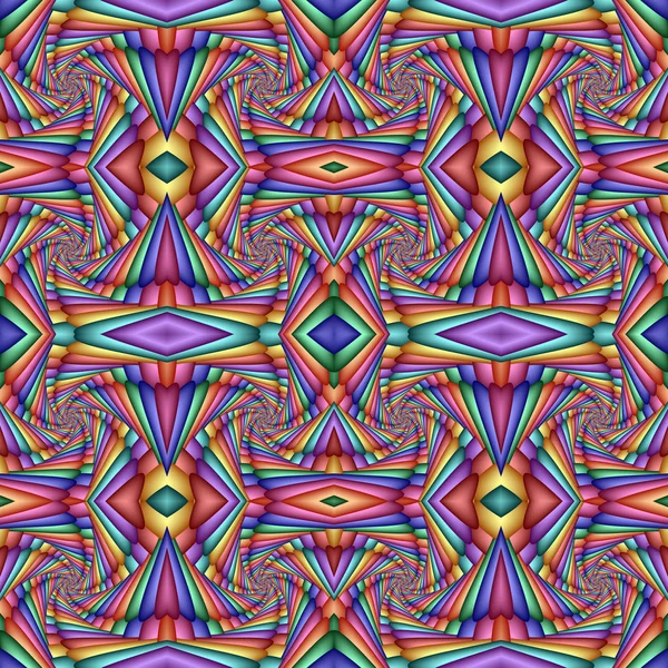 Multicolor bezszwowe streszczenie uroczysty żywy wzór. Wyłożone kafelkami etniczne — Zdjęcie stockowe
