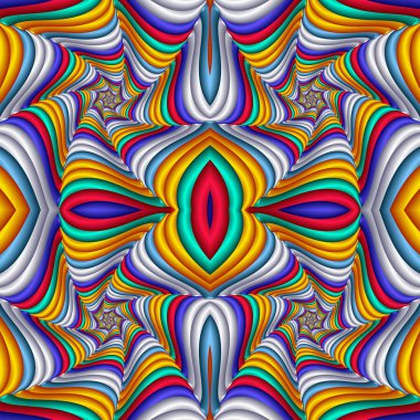 Çok renkli Seamless soyut şenlikli canlı modeli. Kiremitli etnik