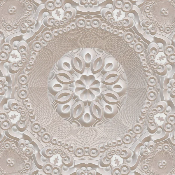 Patrón fractal en el estilo de bajorrelieve de estuco en un ston gris — Foto de Stock