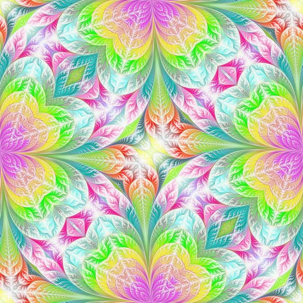 Patrón de flores en diseño fractal. Obras de arte para el diseño creativo, un — Foto de Stock