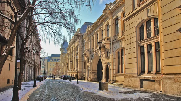 Stare Miasto Bukareszcie Ulica Bukareszcie Centrum Miasta Rumunia — Zdjęcie stockowe