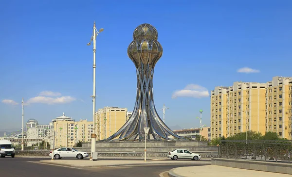 Ashgabat Turkmenistan May 2019 Modern Architecture Ashgabat Monument Called Zemin — Stock Photo, Image