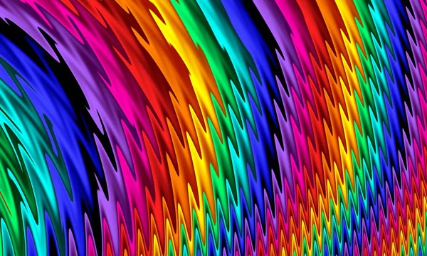 Bright rainbow wavy abstract background. Artwork for creative design and art.