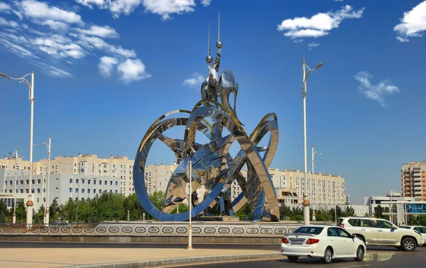 Ashgabat Turkmenistan May 2019 Monument Called Ebedilik Which Means Eternity — Stock Photo, Image