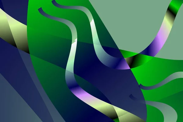 Vloeibare Abstracte Achtergrond Met Kleurrijke Verloop Glanzende Kromme Multicolor Illustratie — Stockfoto