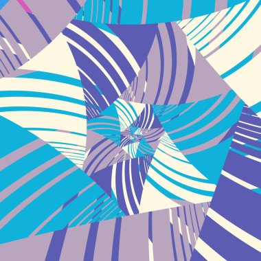 Soyut düz geometrik ve eğri çok renkli arkaplan. Retro tarzı. Web sayfası, tebrik kartı ve poster tasarımı için şablon.