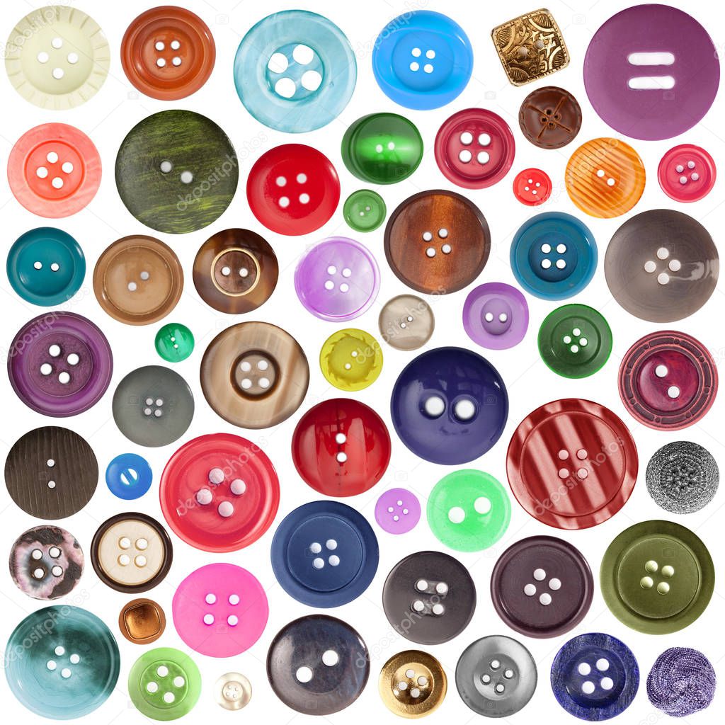 Collection of buttons