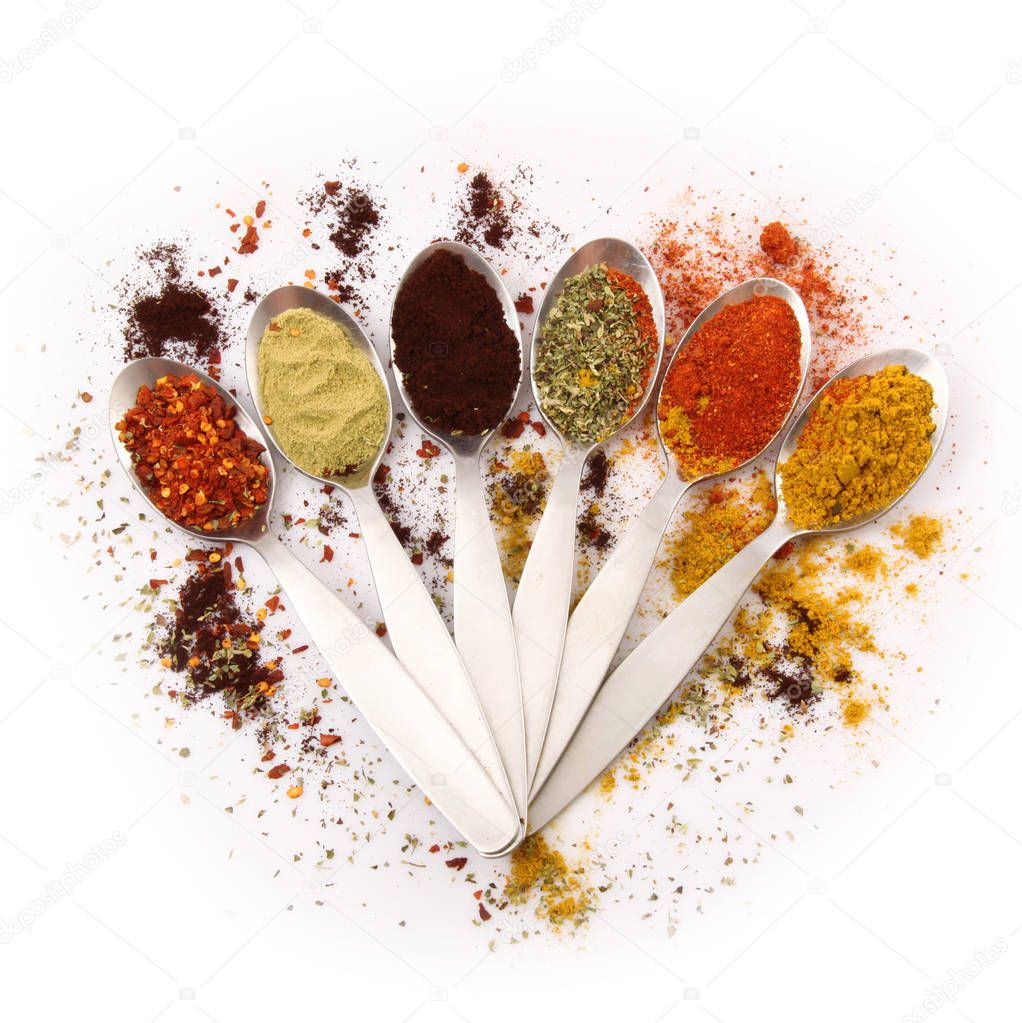 spoons with spice