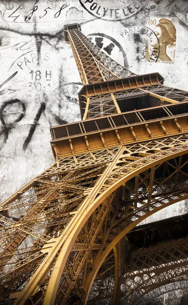 Pohlednice z Eiffelovy věže — Stock fotografie