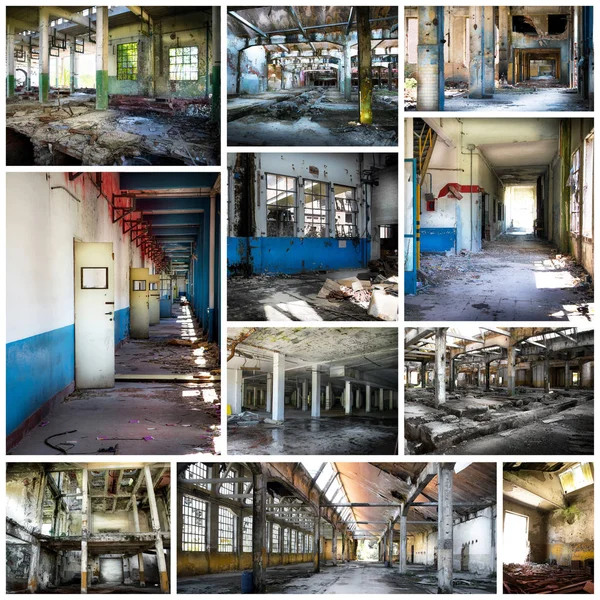 老废弃的工厂 — 图库照片