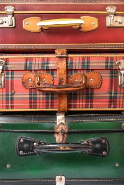 Üç renkli çanta arka plan