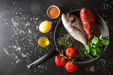 ızgara balık hazırlanması