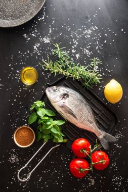 ızgara balık hazırlanması