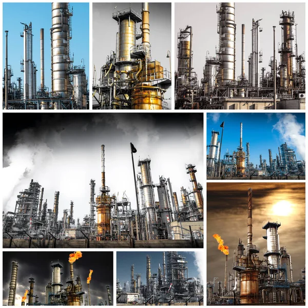 Anläggning för raffinering av olja — Stockfoto
