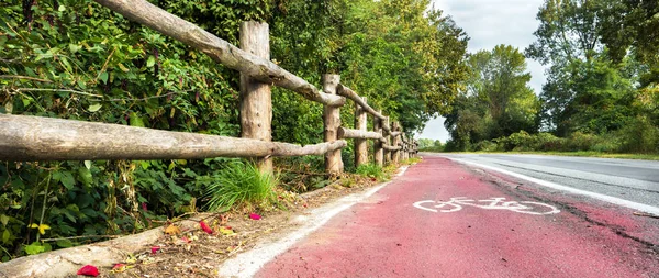 Bike path in green country — Stock Photo, Image