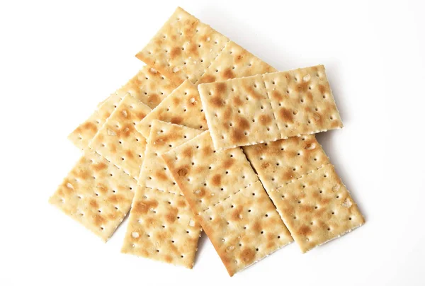 Crackers on white background — Stock Photo, Image