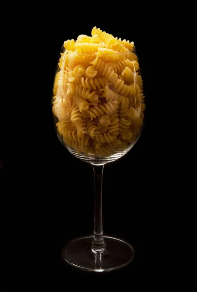 Pasta italiana en el vaso — Foto de Stock